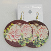 Copper Earrings, Flat Round 50mm, Sold by Group
