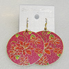 Copper Earrings, Flat Round 50mm, Sold by Group