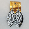 Iron Earrings, Horse Eye 64x27mm, Sold by Group