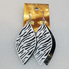 Iron Earrings, Horse Eye 64x27mm, Sold by Group