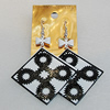 Iron Earrings, Diamond 49mm, Sold by Group
