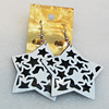 Iron Earrings, Star 52mm, Sold by Group