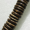 Coconut Shell Beads, Coin 16x4mm Hole:2.5mm, Sold per 16 inch Strand