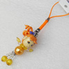 Mobile Decoration, Fimo Multicolor, Length: about 4.3-inch, Sold by PC