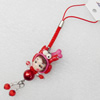 Mobile Decoration, Fimo Multicolor, Length: about 4.3-inch, Sold by PC