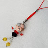 Mobile Decoration, Fimo Multicolor, Length: about 4.3-inch, Sold by PC