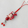 Mobile Decoration, Fimo Multicolor, Length: about 4.3-inch, Sold by PC