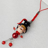 Mobile Decoration, Fimo Multicolor, Length: about 4.3-inch, Sold by PC