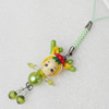 Mobile Decoration, Fimo Multicolor, Length: about 4.3-inch, Sold by PC