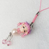 Mobile Decoration, Fimo Multicolor, Length: about 4.3-inch, Sold by PC