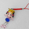 Mobile Decoration, Fimo Multicolor, Length: about 4.3-inch, Sold by PC