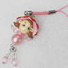 Mobile Decoration, Fimo Multicolor, Length: about 4.3-inch, Sold by PC