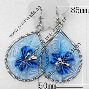 Fashional Earrings, Thread, 50mm, Length:3.34-inch, Sold by Dozen