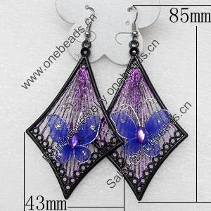 Fashional Earrings, Thread, 43mm, Length:3.34-inch, Sold by Dozen