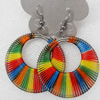 Fashional Earrings, Thread, 45mm, Length:2.4-inch, Sold by Dozen