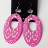 Pottery Clay Earring, 30mm, Length:2.8-inch, Sold by Dozen