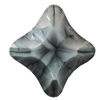 Resin Cabochons, No-Hole Jewelry findings, 26x24mm, Sold by Bag