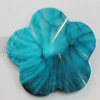 Resin Cabochons, No-Hole Jewelry findings, Flower 25mm, Sold by Bag