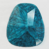 Resin Cabochons, No-Hole Jewelry findings, Faceted Nugget 28x25mm, Sold by Bag