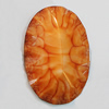 Resin Cabochons, No-Hole Jewelry findings, Faceted Flat Oval 30x20mm, Sold by Bag