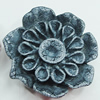 Resin Cabochons, NO Hole Headwear & Costume Accessory, Flower 37x40mm, Sold by Bag