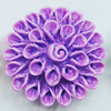 Resin Cabochons, NO Hole Headwear & Costume Accessory, Flower 40mm, Sold by Bag