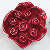 Resin Cabochons, NO Hole Headwear & Costume Accessory, Flower 41x38mm, Sold by Bag