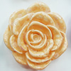 Resin Cabochons, NO Hole Headwear & Costume Accessory, Flower 38mm, Sold by Bag