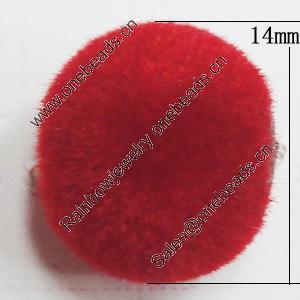 Villiform Acrylic Beads, Round 14mm Hole:2.5mm, Sold by Bag