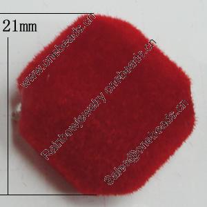 Villiform Acrylic Beads, Diamond 21x21mm Hole:2.5mm, Sold by Bag