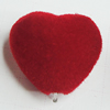 Villiform Acrylic Beads, Heart 22x19mm Hole:3mm, Sold by Bag