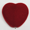 Villiform Acrylic Beads, Heart 29x29mm Hole:2mm, Sold by Bag