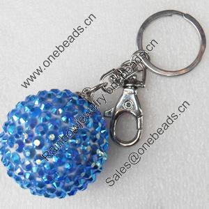 Iron Key Chains, 42mm, Length Approx:3.9-inch, Sold by Dozen