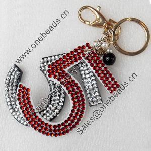 Iron Key Chains, 45x75mm, Length Approx:5.1-inch, Sold by Dozen