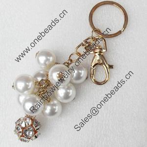 Iron Key Chains, Length Approx:5.5-inch, Sold by Dozen