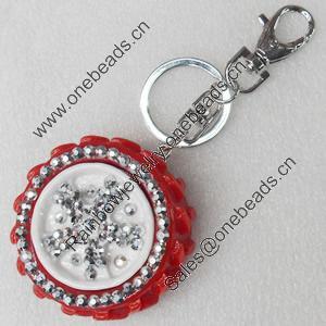 Iron Key Chains, 55mm, Length Approx:4.7-inch, Sold by Dozen