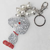 Iron Key Chains, 58x90mm, Length Approx:7.1-inch, Sold by Dozen