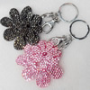 Iron Key Chains, Mix Colour, 70mm, Length Approx:5.1-inch, Sold by Dozen