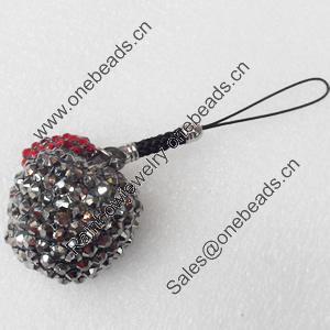 Mobile Decoration, 42x35mm, Length:about 4.3-inch, Sold by Dozen