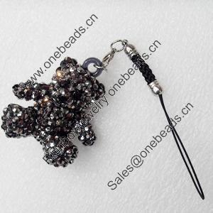 Mobile Decoration, 39x42mm, Length:about 4.3-inch, Sold by Dozen