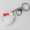 Iron Key Chains with mirror, Length Approx:4.3-inch, Sold by Dozen