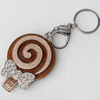 Iron Key Chains with mirror, Length Approx:4.3-inch, Sold by Dozen