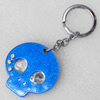 Iron Key Chains with mirror, Length Approx:4.3-inch, Sold by Dozen