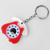 Iron Key Chains with mirror, Length Approx:4.3-inch, Sold by Dozen