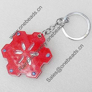 Iron Key Chains with mirror, Length Approx:4.3-inch, Sold by Dozen