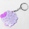 Iron Key Chains with mirror, Length Approx:4.3-inch, Sold by Dozen