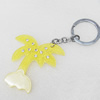 Iron Key Chains with Acrylic Charm, Length Approx:4.3-inch, Sold by Dozen