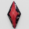 Resin Cabochons, No-Hole Jewelry findings, 14x30mm, Sold by PC
