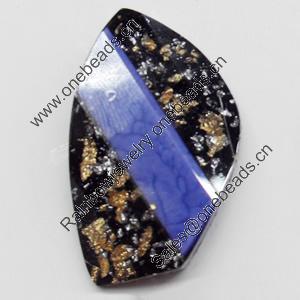 Resin Cabochons, No-Hole Jewelry findings, 18x30mm, Sold by PC