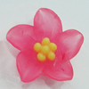 Resin Cabochons, NO Hole Headwear & Costume Accessory, Flower 14mm, Sold by Bag